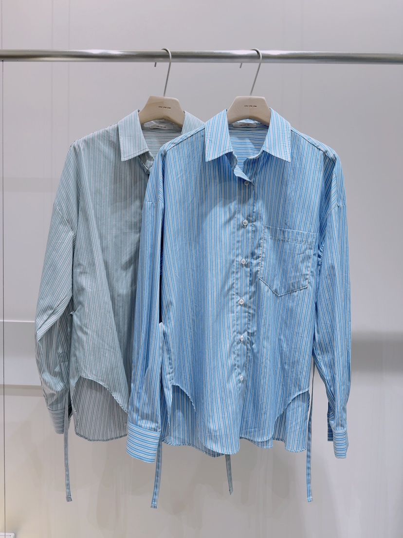 LIMLIMLIM直郵韓國代購㊣女裝新品25春夏熱賣襯衫蕾絲衫含腰繩LIM LIM LIM襯衫/蕾絲衫