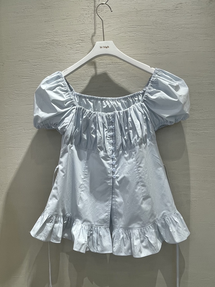 HI HIGH直郵韓國代購㊣女裝新品職業休閑熱賣人氣襯衫蕾絲衫SEESTAR/hi high襯衫/蕾絲衫圖色3