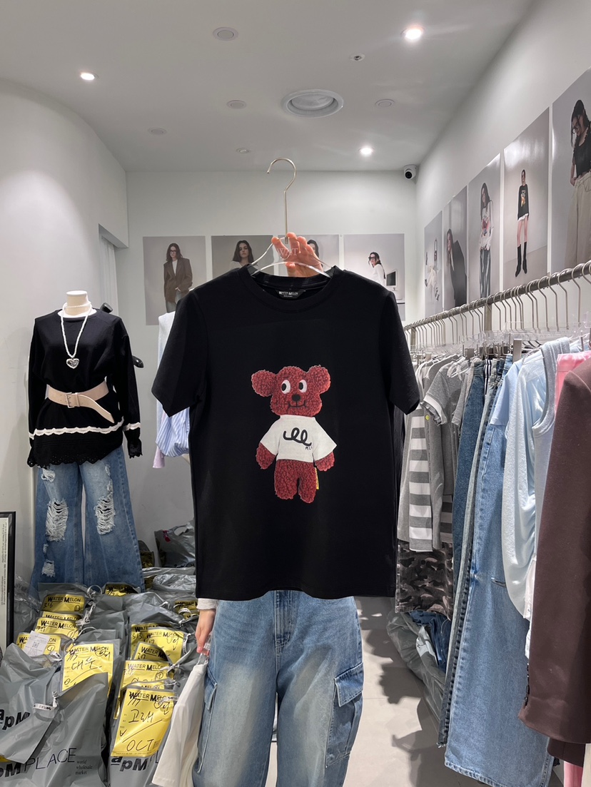 WATERMELON直郵韓國代購㊣女裝新款人氣休閑推薦時尚職業T恤WATERMELONT恤圖色3