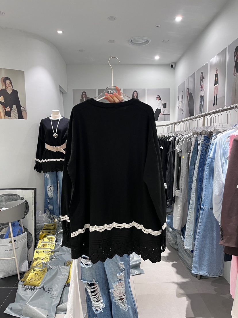 WATERMELON韓國直郵㊣東大門實拍女裝新品職業時尚人氣長袖T恤WATERMELON長袖T恤