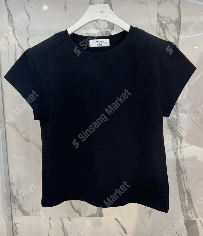 HI HIGH韓國直郵㊣東大門實拍女裝新品人氣推薦職業熱賣T恤SEESTAR/hi highT恤圖色2