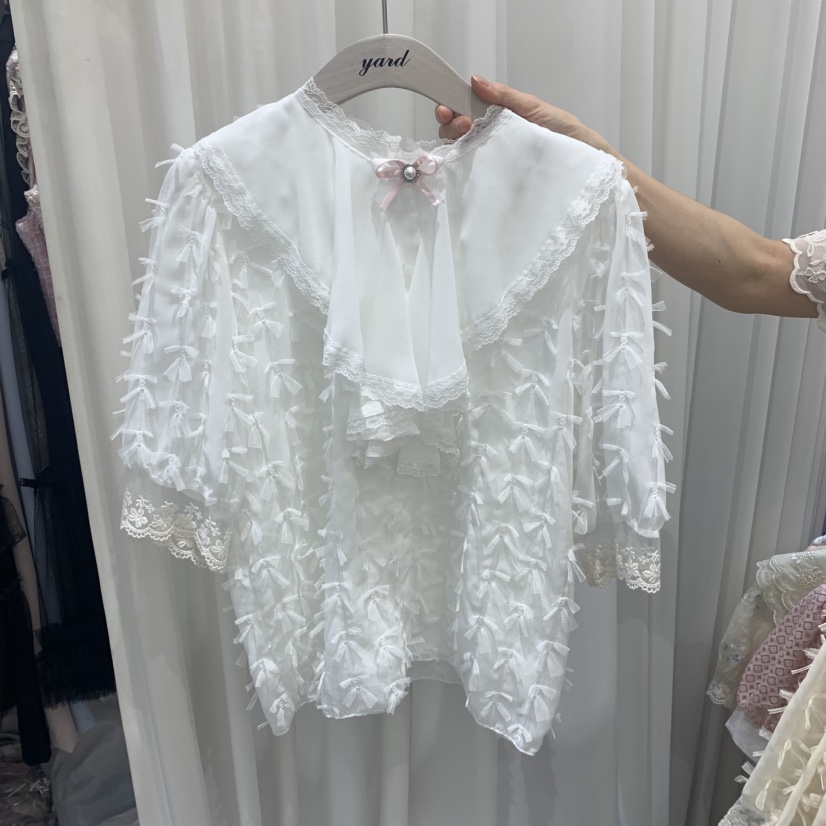 YARD直郵韓國代購㊣女裝新品休閑人氣時尚熱賣25春夏襯衫蕾絲衫YARD襯衫/蕾絲衫圖色2