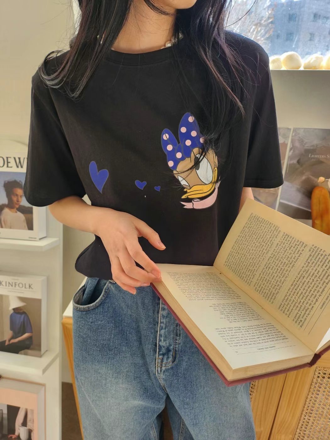 LAYERING韓國直郵㊣東大門實拍女裝新品休閑時尚職業推薦T恤LAYERINGT恤圖色2