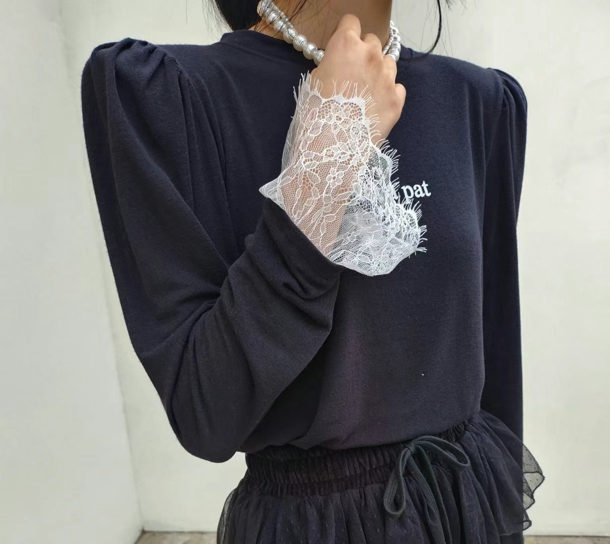 LAYERING韓國㊣直郵東大門代購女裝新品熱賣職業推薦長袖T恤LAYERING長袖T恤