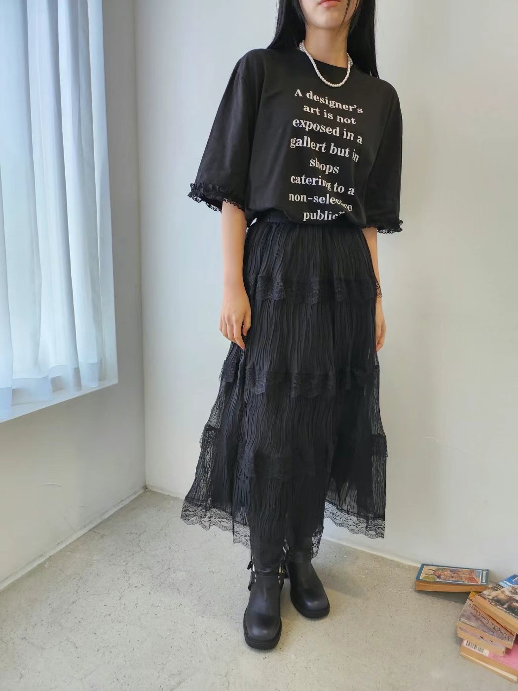 LAYERING韓國直郵㊣女裝新款時尚職業人氣休閑推薦熱賣25春夏T恤LAYERINGT恤
