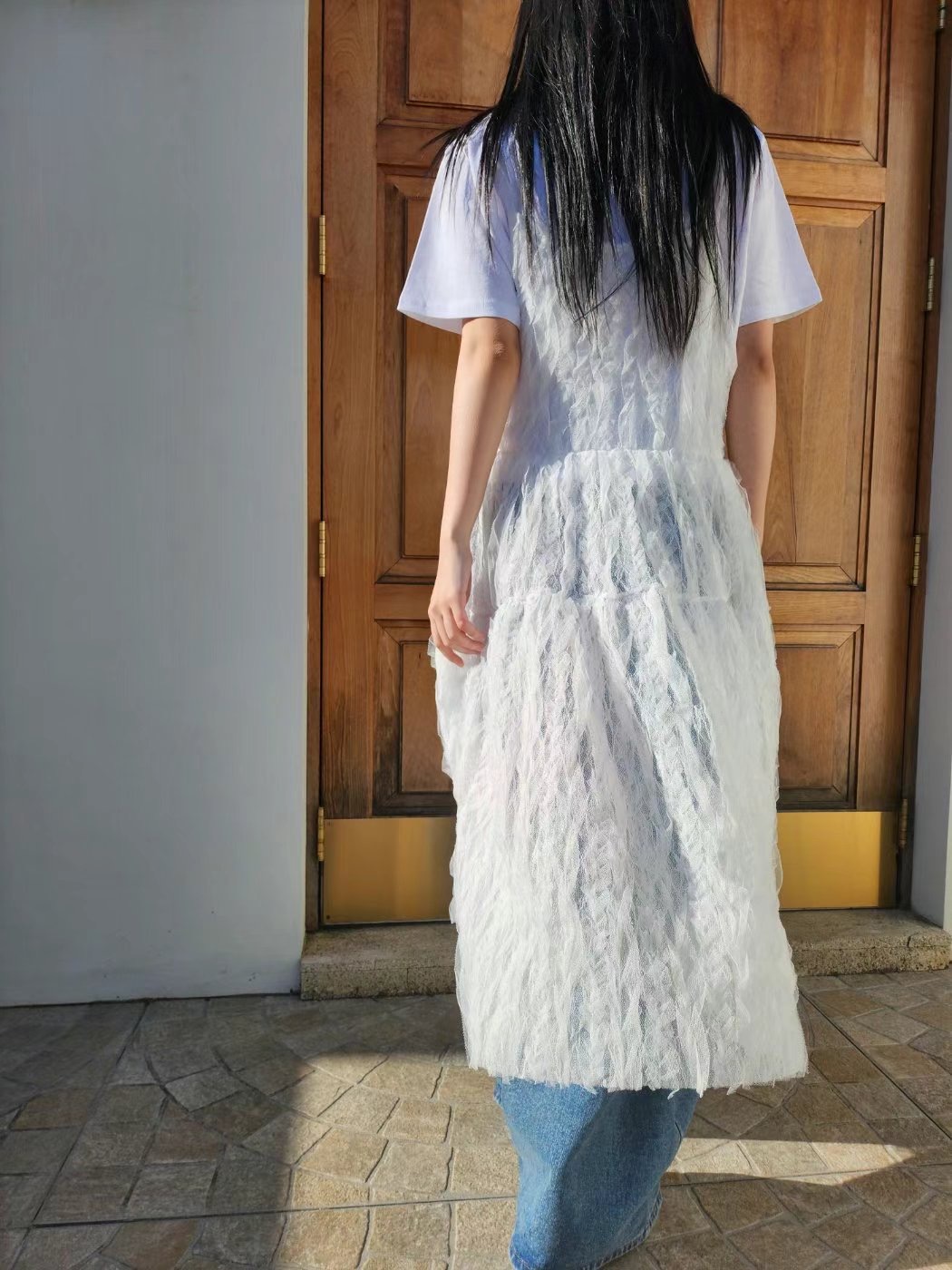 LAYERING韓國直郵㊣女裝新品25春夏時尚休閑人氣推薦連衣裙LAYERING連衣裙