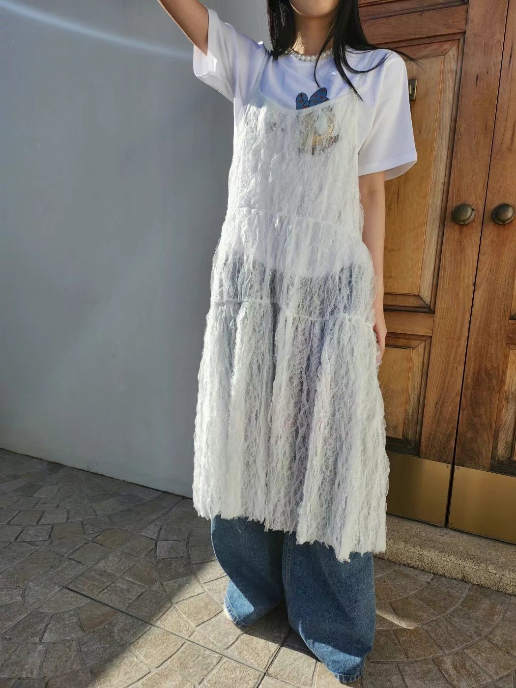 LAYERING韓國直郵㊣女裝新品25春夏時尚休閑人氣推薦連衣裙LAYERING連衣裙圖色1