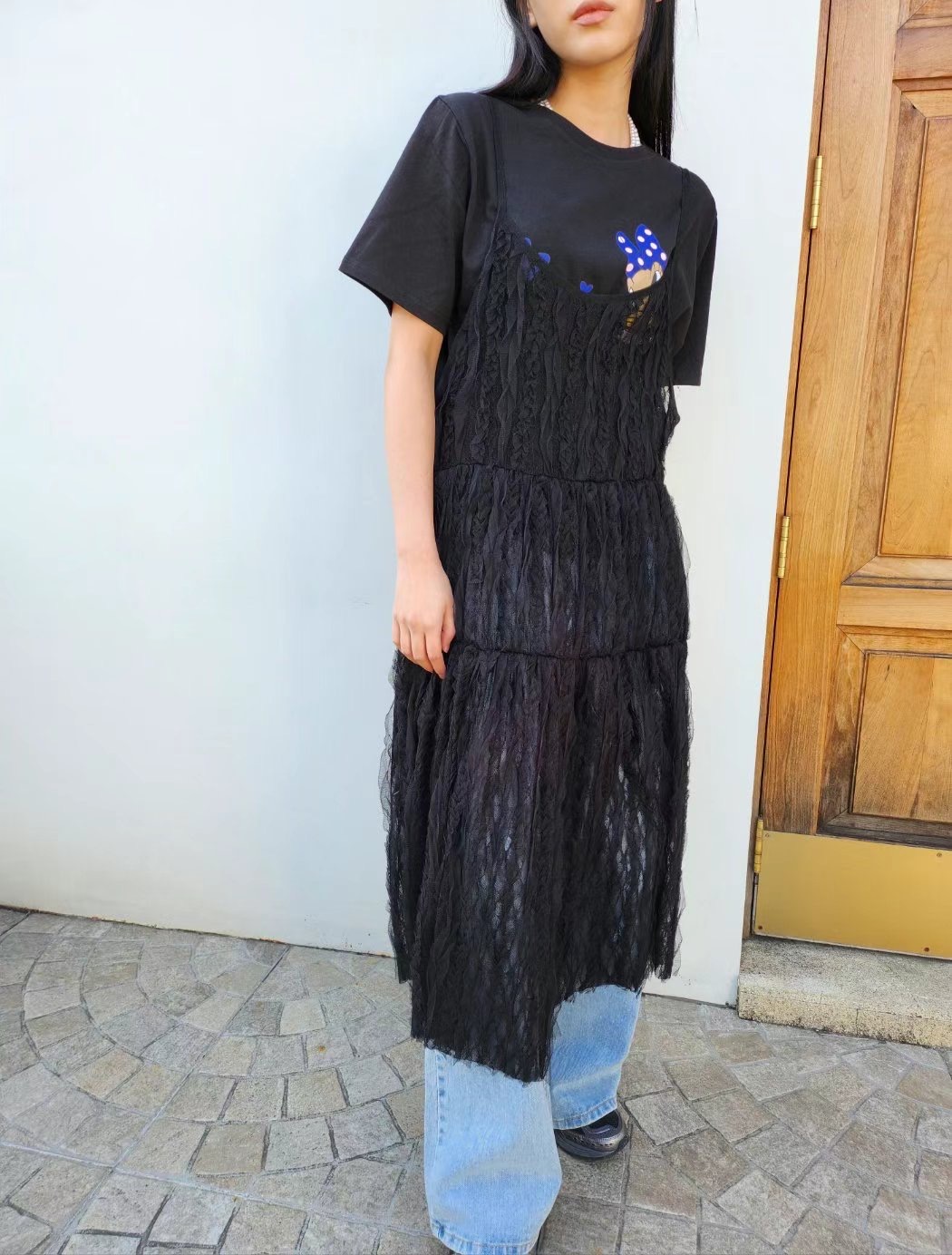 LAYERING韓國直郵㊣女裝新品25春夏時尚休閑人氣推薦連衣裙LAYERING連衣裙圖色2