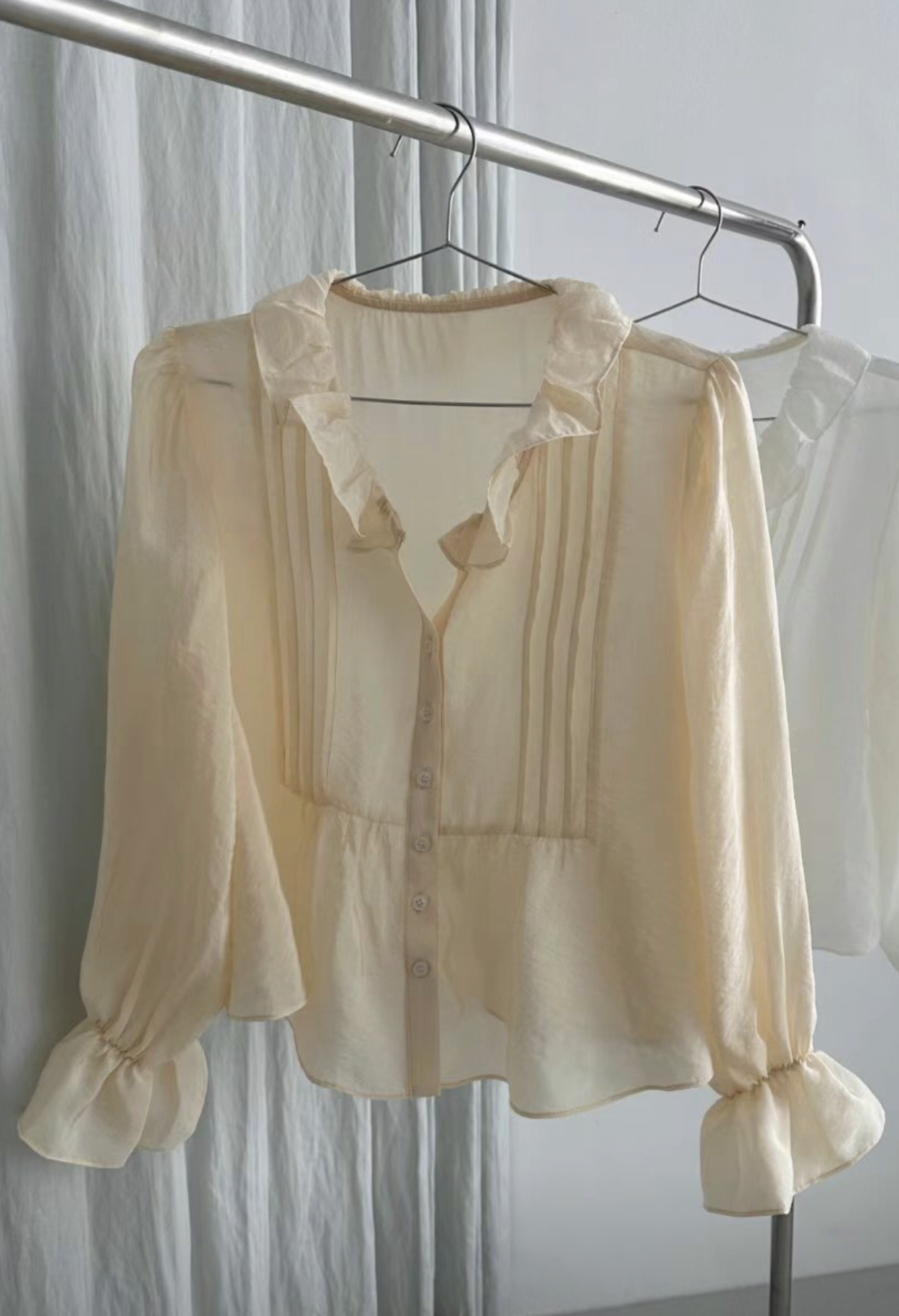 DRESS U韓國直郵㊣東大門實拍女裝新款休閑推薦襯衫蕾絲衫DRESS U襯衫/蕾絲衫圖色2