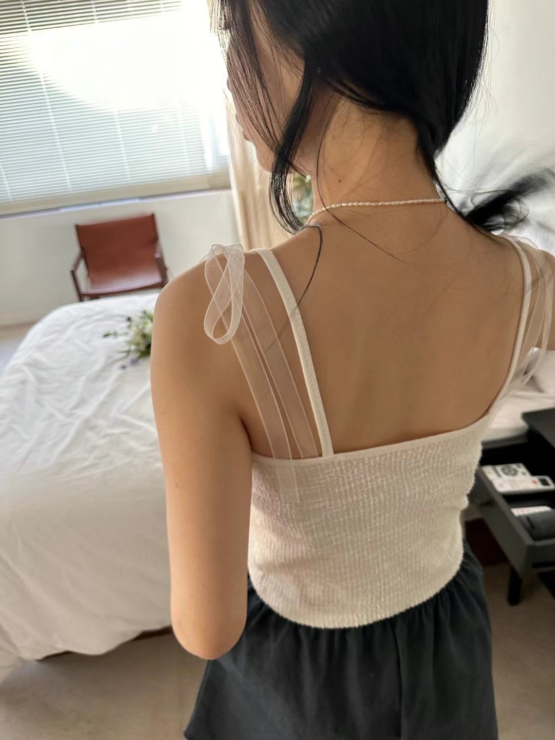 DRESS U直郵韓國代購㊣女裝新款休閑人氣25春夏推薦吊帶背心DRESS U吊帶/背心