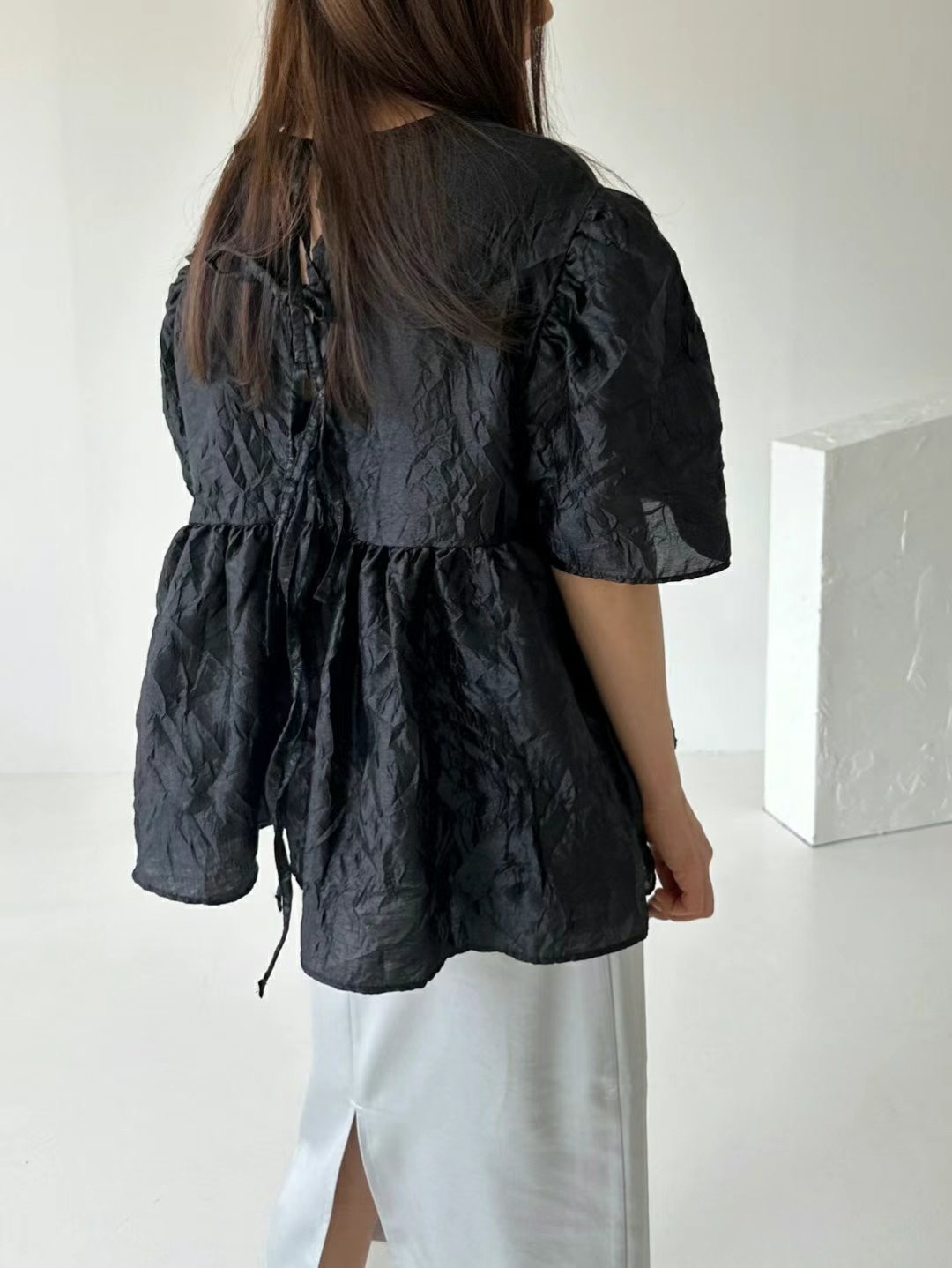 DRESS U韓國直郵㊣東大門實拍女裝新品時尚25春夏襯衫蕾絲衫DRESS U襯衫/蕾絲衫