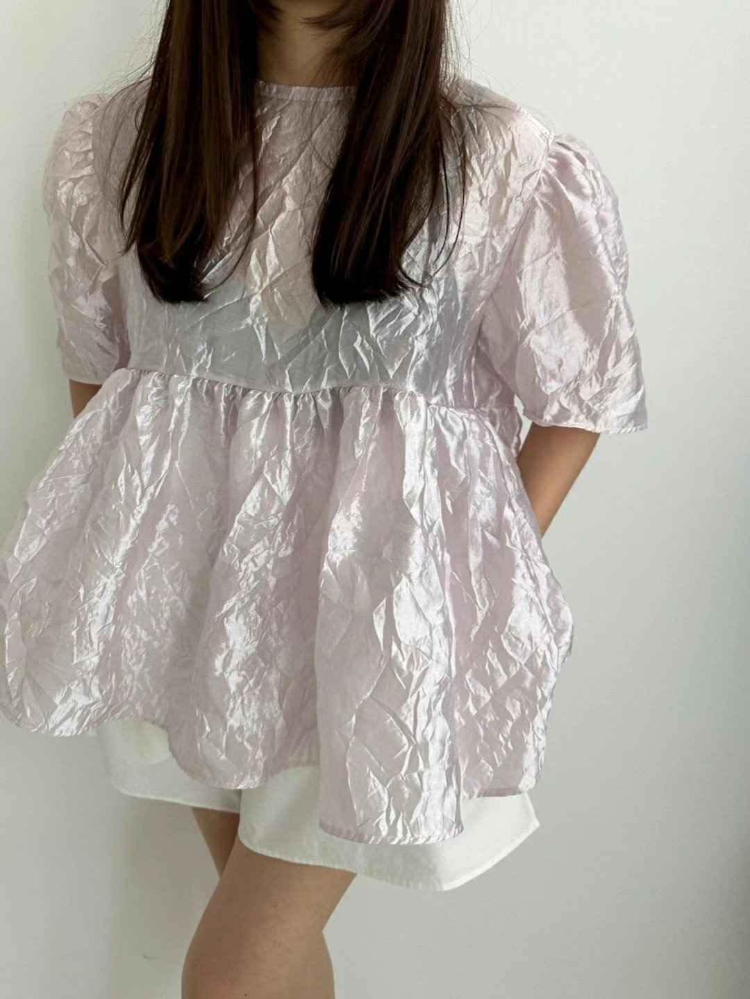 DRESS U韓國直郵㊣東大門實拍女裝新品時尚25春夏襯衫蕾絲衫DRESS U襯衫/蕾絲衫圖色3