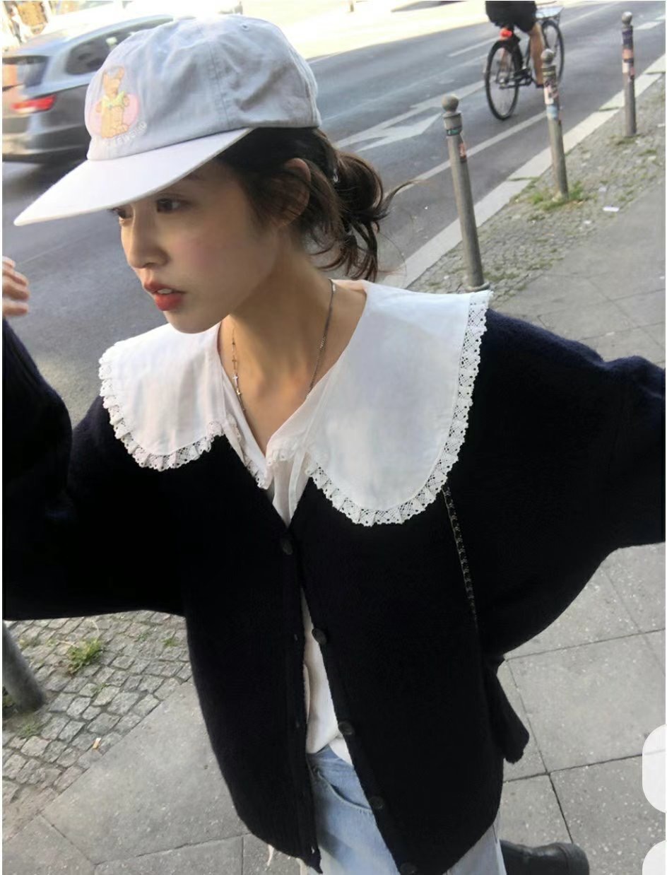 DRESS U韓國㊣直郵東大門代購女裝新款推薦25春夏襯衫蕾絲衫DRESS U襯衫/蕾絲衫圖色2