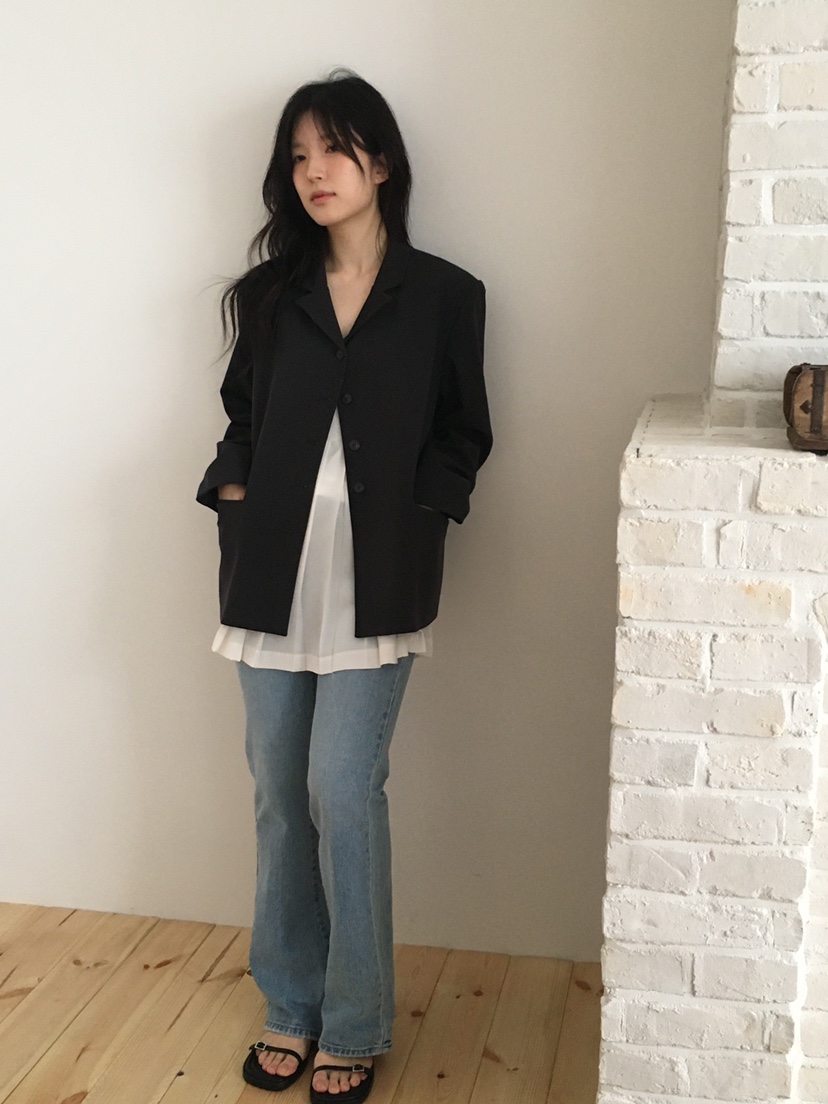 SPREAD直郵韓國代購㊣女裝新品推薦人氣時尚25春夏職業夾克SPREAD夾克