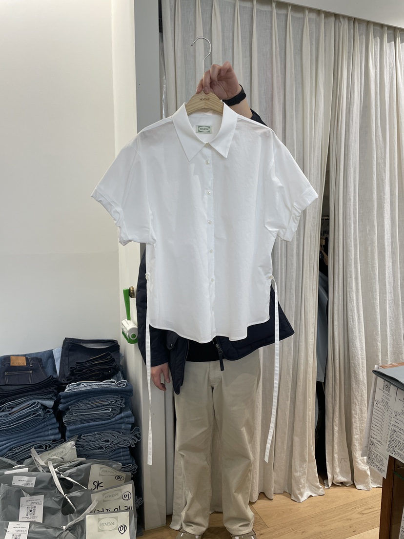 MOVENNE韓國直郵㊣女裝新品休閑職業推薦25春夏人氣襯衫蕾絲衫MOVENNE襯衫/蕾絲衫