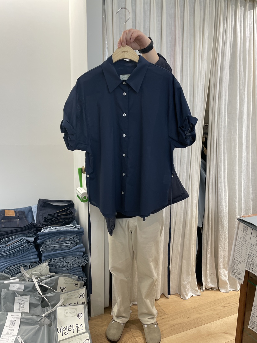 MOVENNE韓國直郵㊣女裝新品休閑職業推薦25春夏人氣襯衫蕾絲衫MOVENNE襯衫/蕾絲衫圖色3