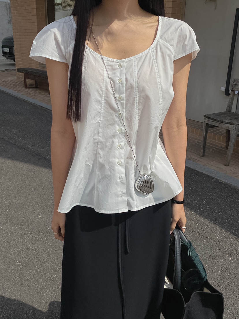 MUSHROOM EFFECT韓國㊣直郵東大門代購女裝新品職業襯衫蕾絲衫MUSHROOM EFFECT襯衫/蕾絲衫