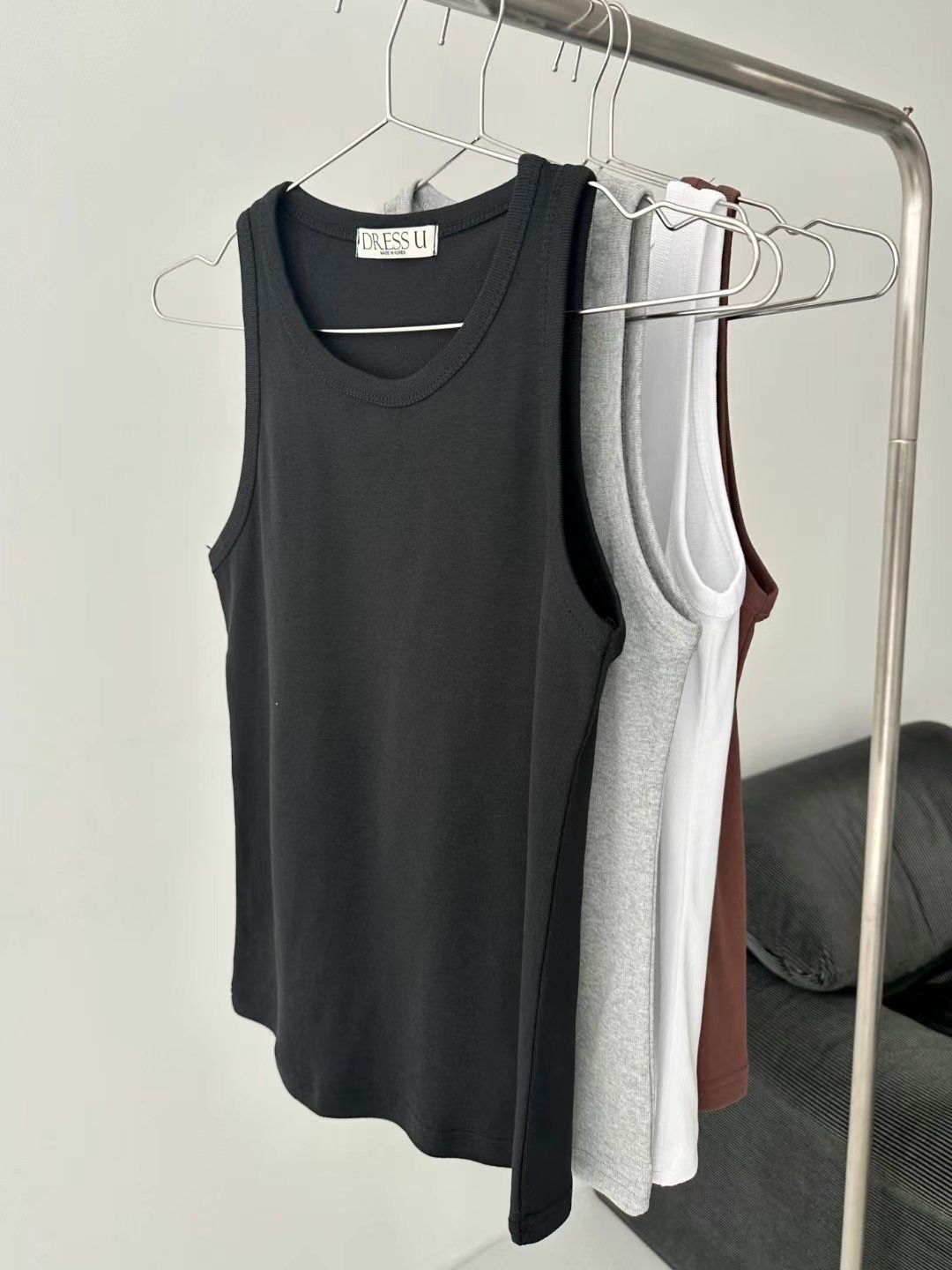 DRESS U韓國直郵㊣女裝新品休閑人氣推薦時尚熱賣吊帶背心DRESS U吊帶/背心