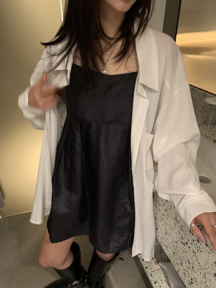 BADCALM韓國直郵㊣東大門實拍女裝新款25春夏襯衫蕾絲衫亞麻寬松BADCALM襯衫/蕾絲衫