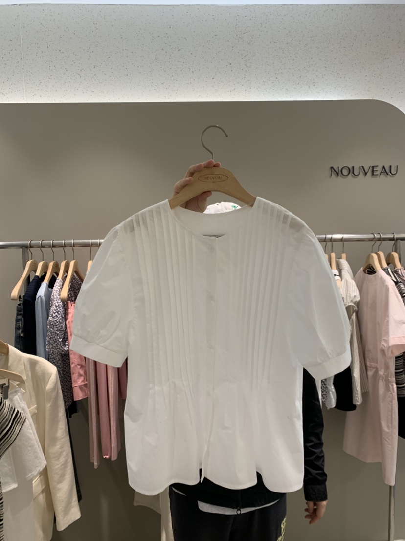 NOUVEAU韓國直郵㊣東大門實拍女裝新品時尚25春夏襯衫蕾絲衫NOUVEAU襯衫/蕾絲衫圖色2