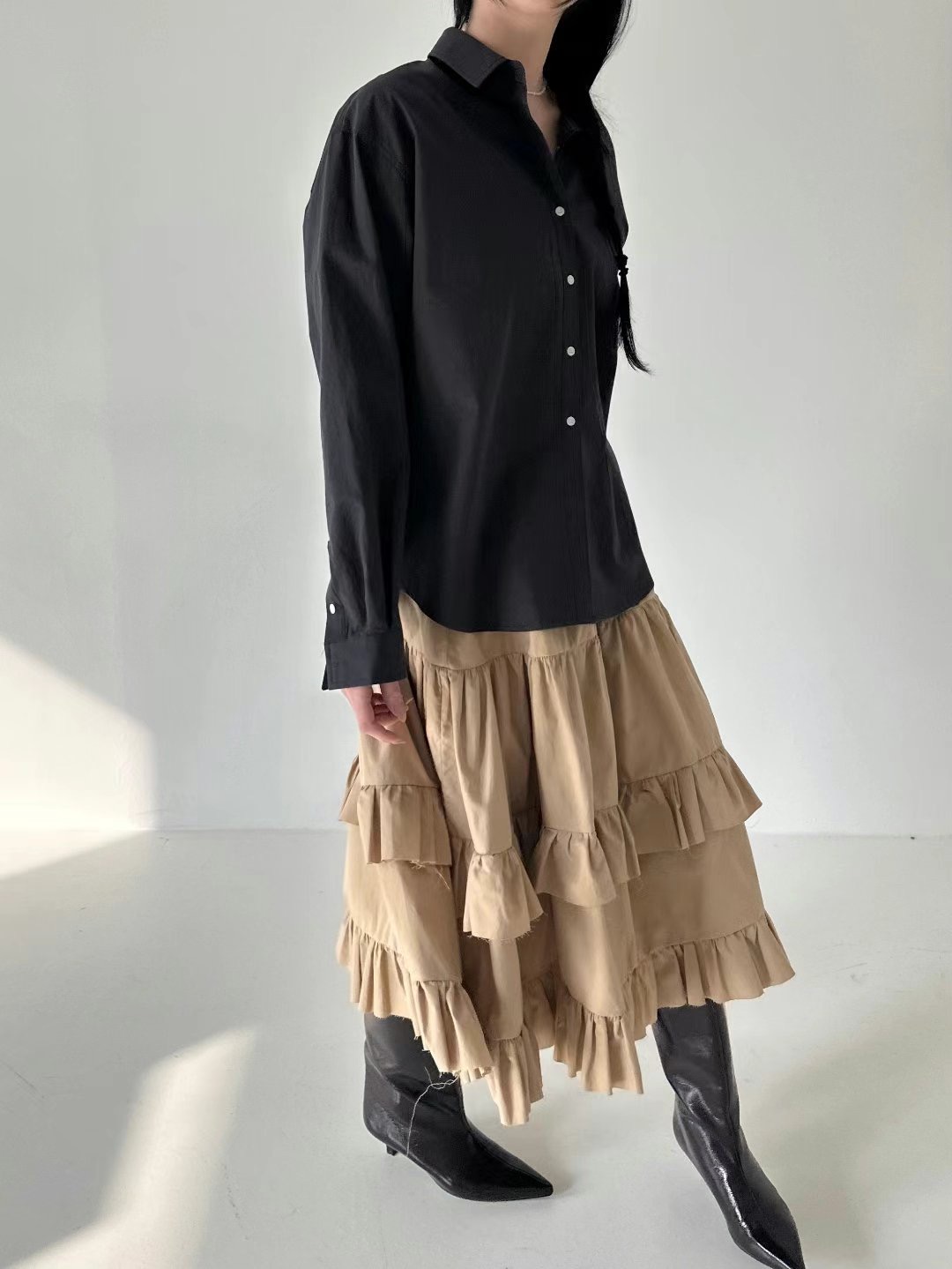DRESS U韓國直郵㊣東大門實拍女裝新品推薦25春夏熱賣長裙DRESS U長裙