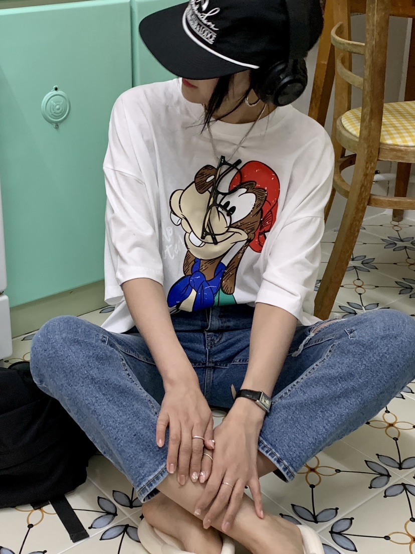 DAVICHI直郵韓國代購㊣女裝新款熱賣休閑職業推薦人氣時尚T恤DAVICHIT恤
