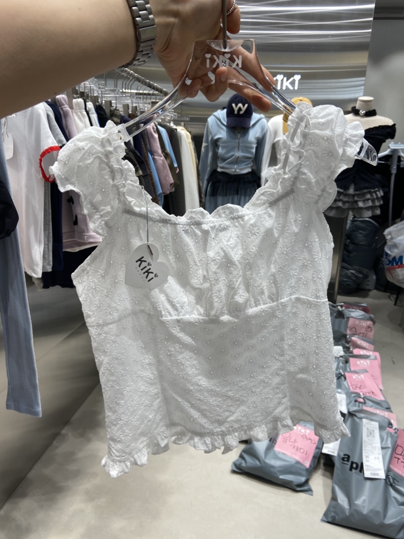 KIKI直郵韓國代購㊣女裝新品熱賣人氣休閑時尚推薦吊帶背心KIKI吊帶/背心
