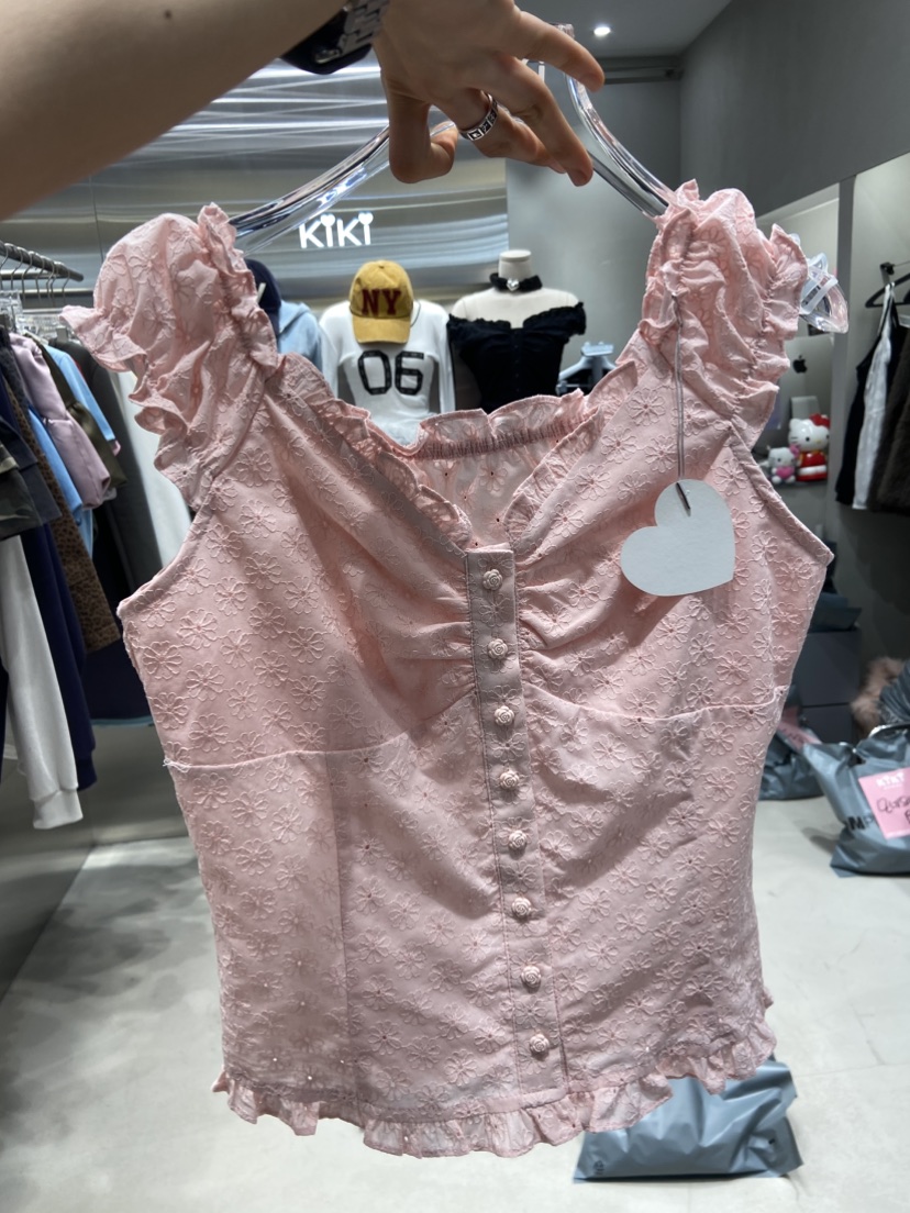 KIKI直郵韓國代購㊣女裝新品熱賣人氣休閑時尚推薦吊帶背心KIKI吊帶/背心