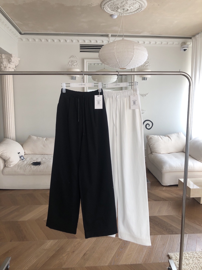 LE BUTTER韓國直郵㊣女裝新品25春夏休閑人氣休閑褲棉質綁帶LE BUTTER休閑褲