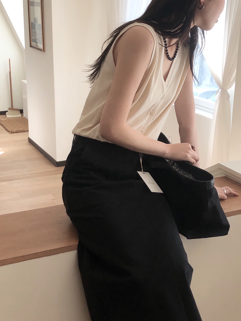 LE BUTTER韓國直郵㊣女裝新款職業人氣熱賣25春夏馬甲棉質LE BUTTER馬甲