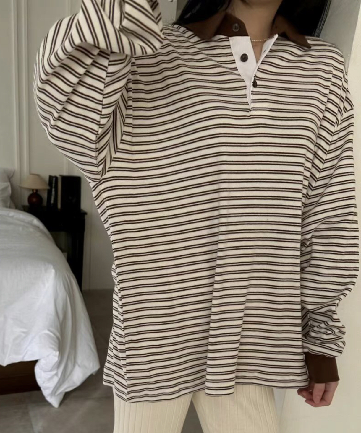 DRESS U韓國直郵㊣東大門實拍女裝新款熱賣休閑推薦長袖T恤DRESS U長袖T恤