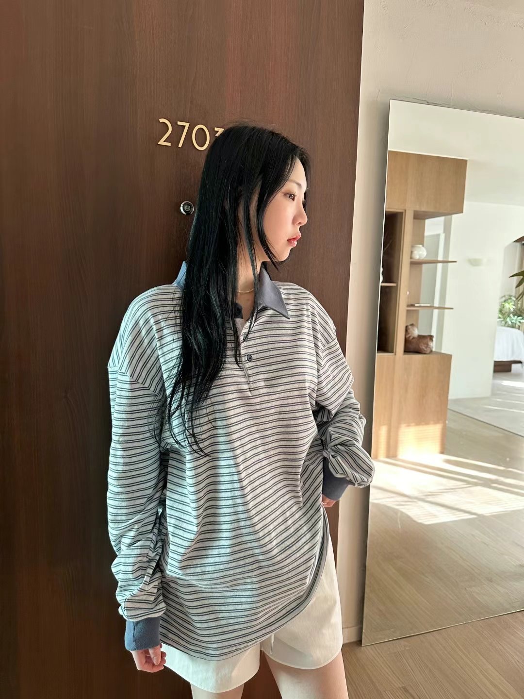 DRESS U韓國直郵㊣東大門實拍女裝新款熱賣休閑推薦長袖T恤DRESS U長袖T恤圖色2