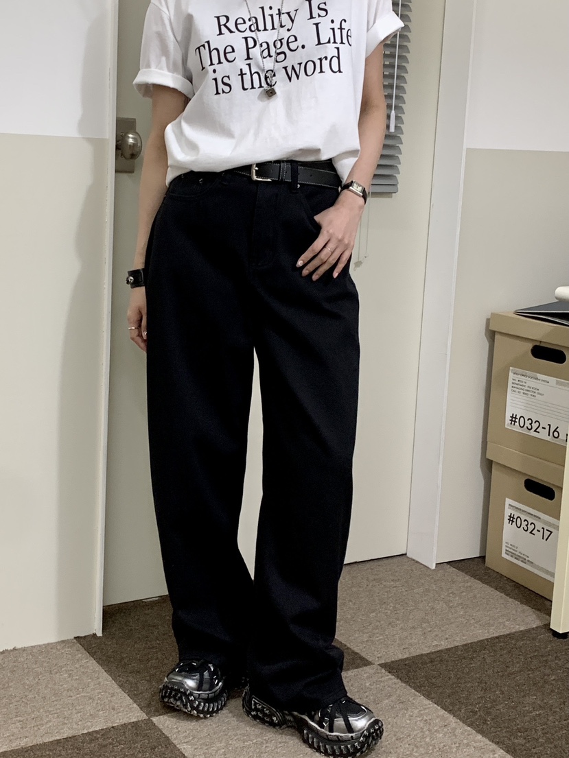 DAVICHI韓國直郵㊣東大門實拍女裝新品時尚25春夏牛仔褲腰帶DAVICHI牛仔褲