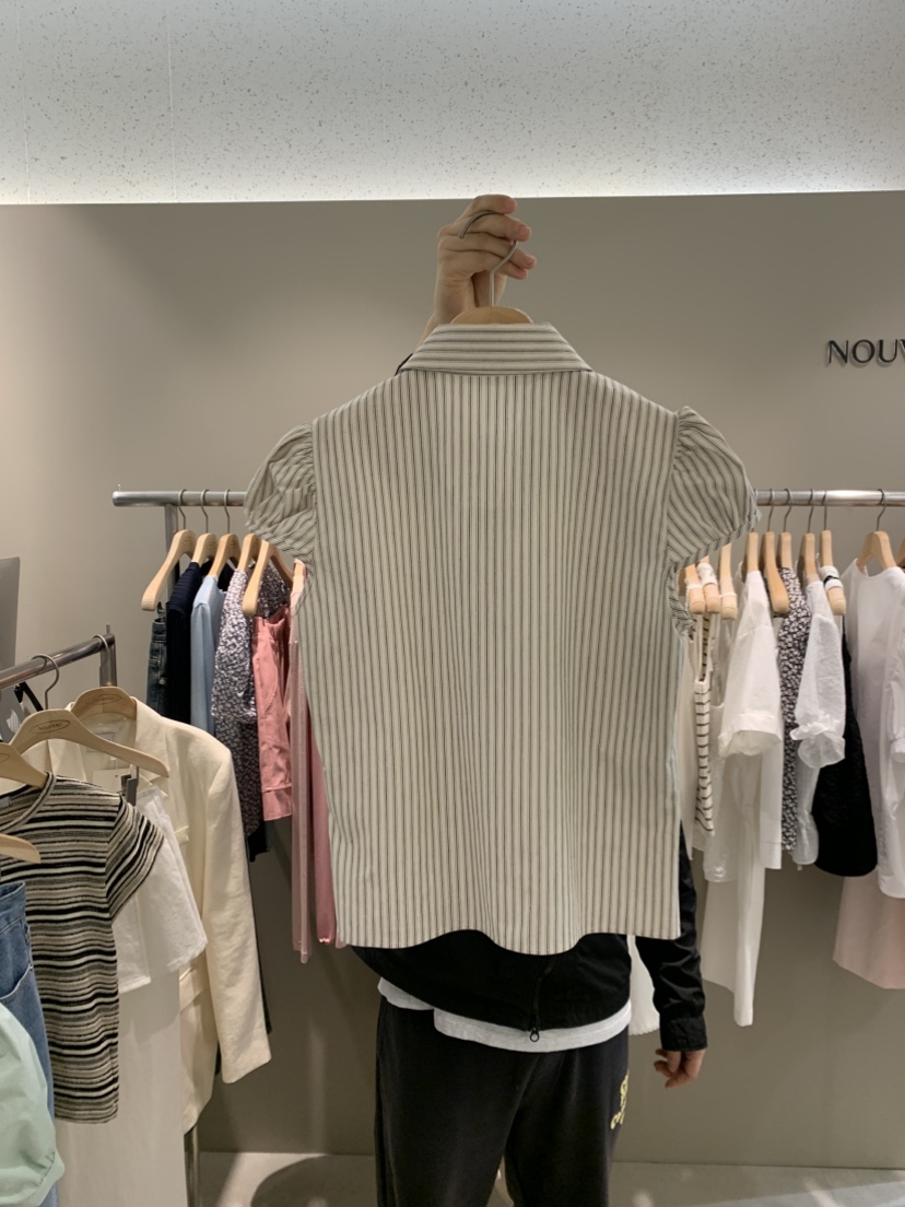 NOUVEAU韓國㊣直郵東大門代購女裝新款熱賣時尚襯衫蕾絲衫絨NOUVEAU襯衫/蕾絲衫