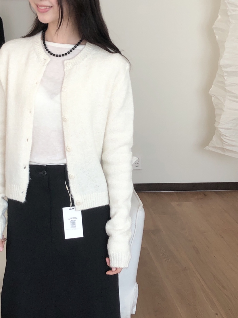 LE BUTTER韓國直郵㊣東大門實拍女裝新款25春夏針織衫羊駝LE BUTTER針織衫