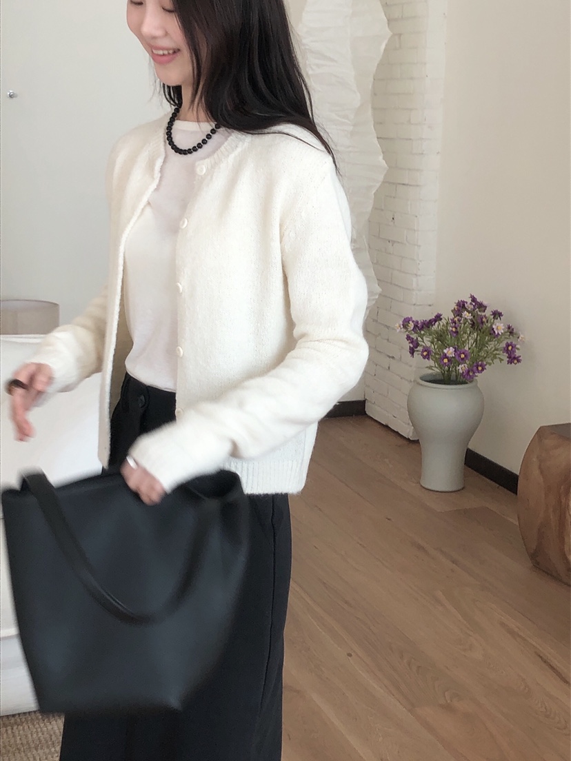 LE BUTTER韓國直郵㊣東大門實拍女裝新款25春夏針織衫羊駝LE BUTTER針織衫