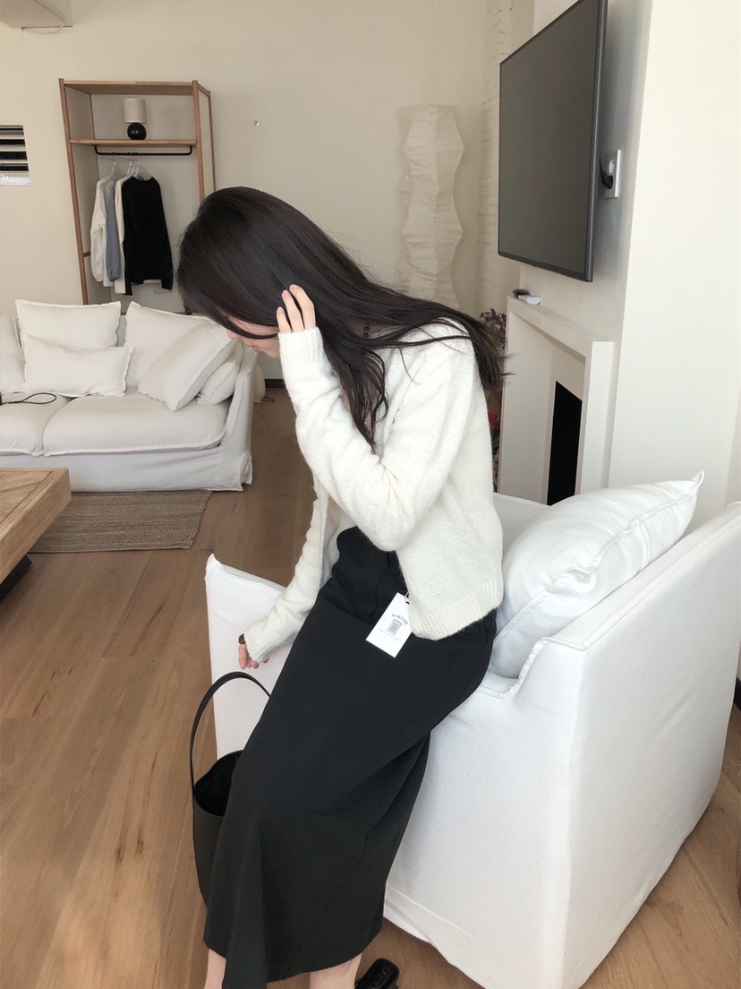 LE BUTTER韓國直郵㊣東大門實拍女裝新款25春夏針織衫羊駝LE BUTTER針織衫