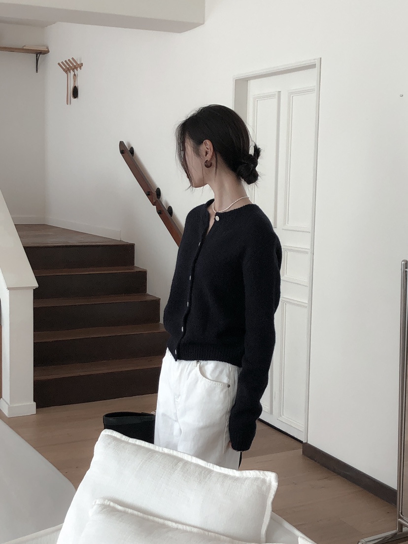 LE BUTTER韓國直郵㊣東大門實拍女裝新款25春夏針織衫羊駝LE BUTTER針織衫