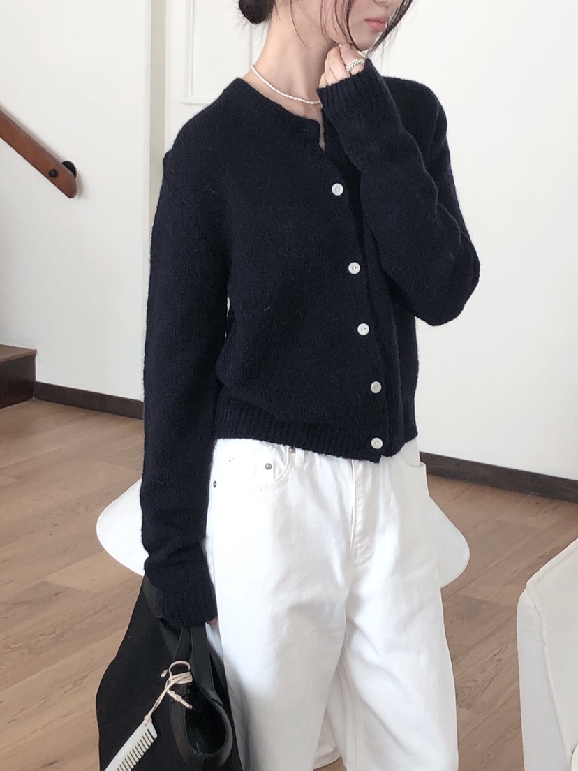 LE BUTTER韓國直郵㊣東大門實拍女裝新款25春夏針織衫羊駝LE BUTTER針織衫