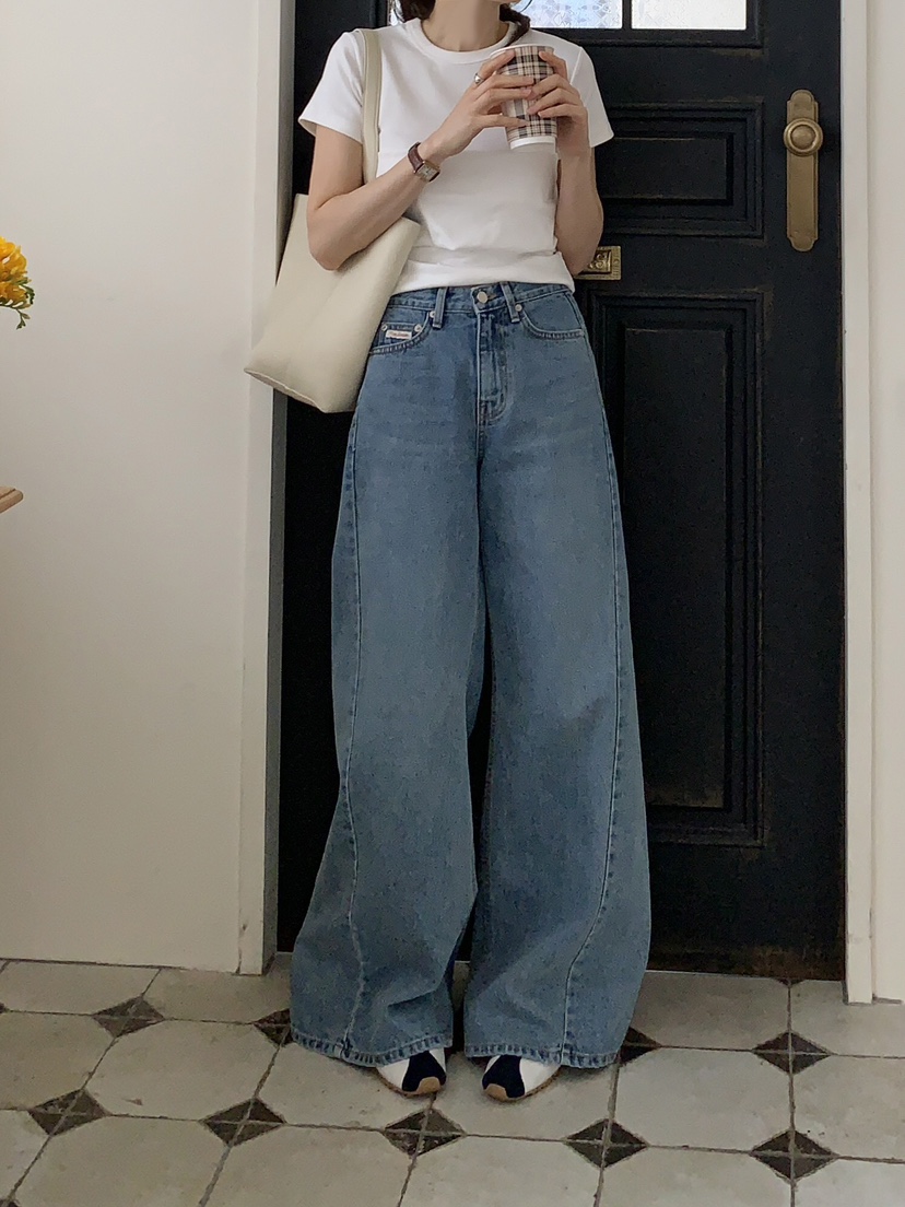 FORMSTUDIO韓國㊣直郵東大門代購女裝新品人氣熱賣牛仔褲喇叭FORMSTUDIO牛仔褲