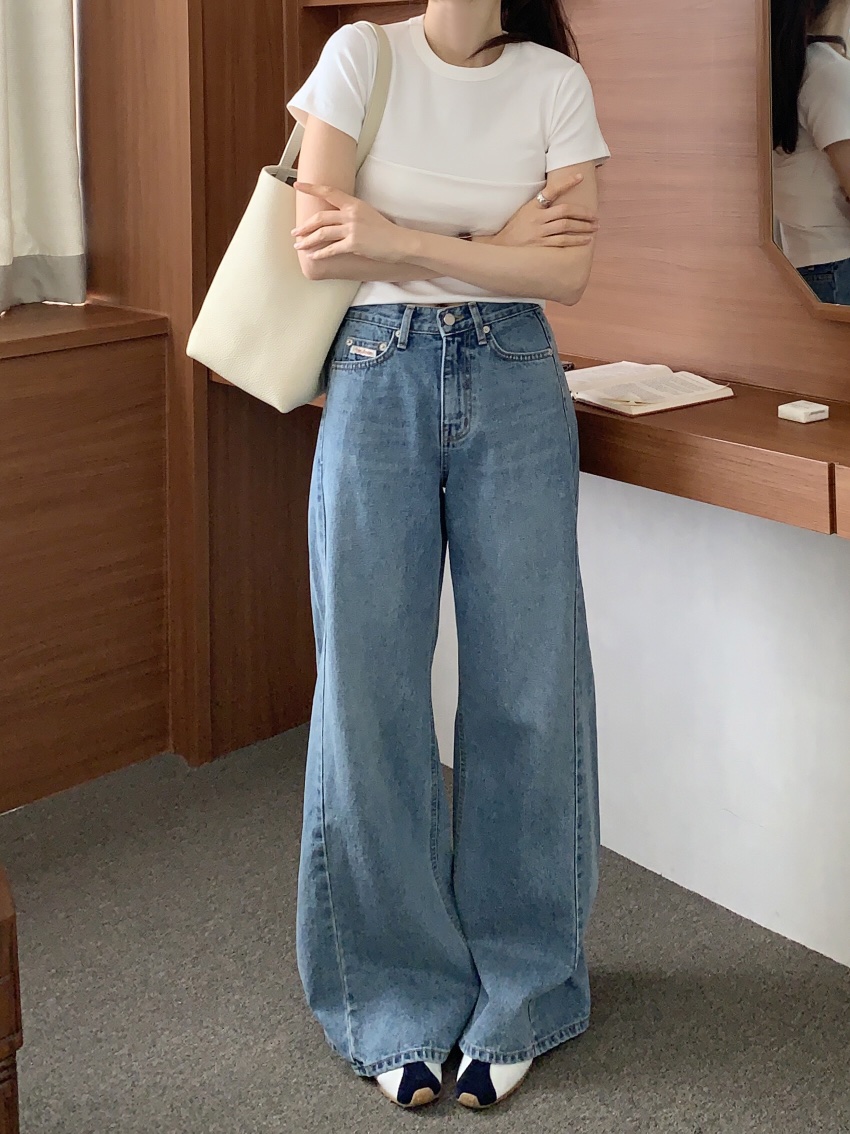 FORMSTUDIO韓國㊣直郵東大門代購女裝新品人氣熱賣牛仔褲喇叭FORMSTUDIO牛仔褲