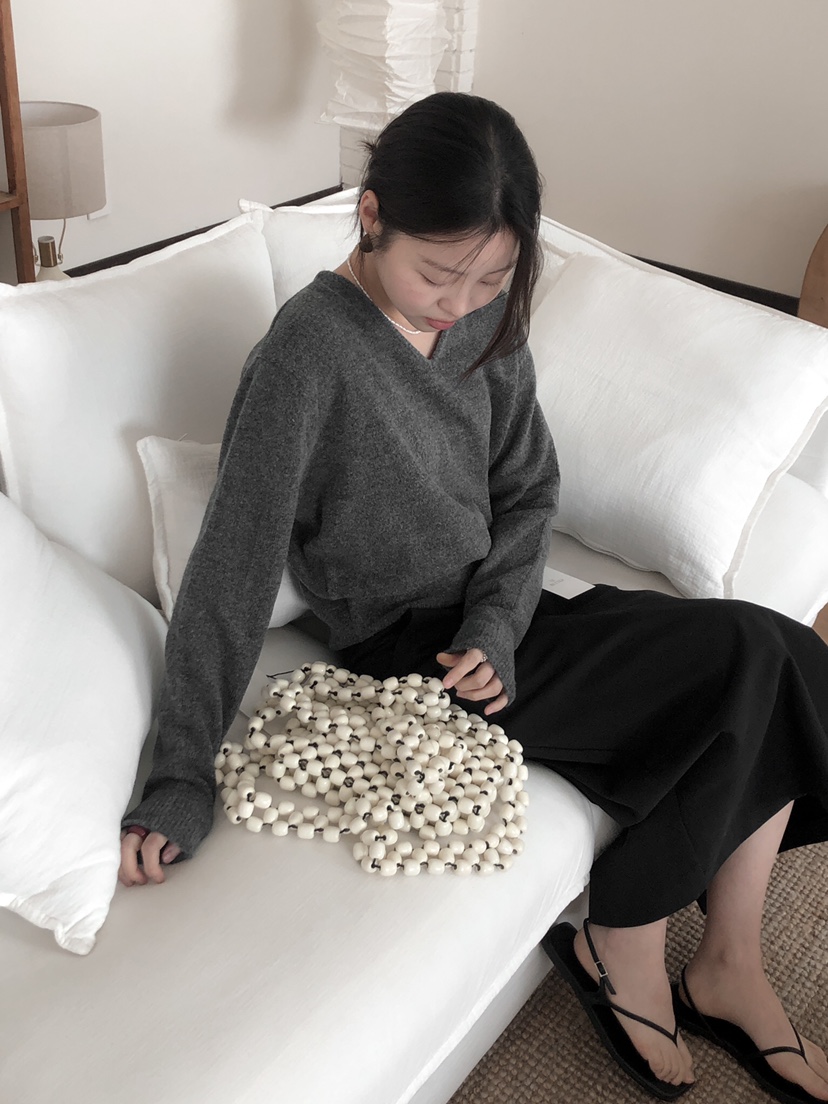 LE BUTTER韓國直郵㊣東大門實拍女裝新款休閑25春夏針織衫LE BUTTER針織衫