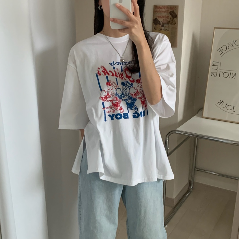 FROMJINI韓國直郵㊣東大門實拍女裝新品人氣休閑職業時尚T恤FROMJINIT恤