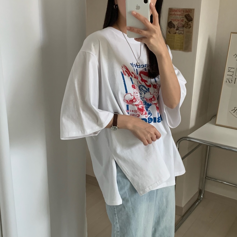 FROMJINI韓國直郵㊣東大門實拍女裝新品人氣休閑職業時尚T恤FROMJINIT恤