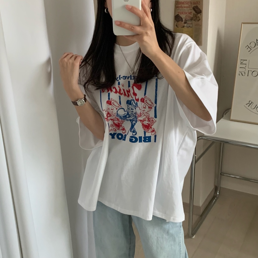 FROMJINI韓國直郵㊣東大門實拍女裝新品人氣休閑職業時尚T恤FROMJINIT恤