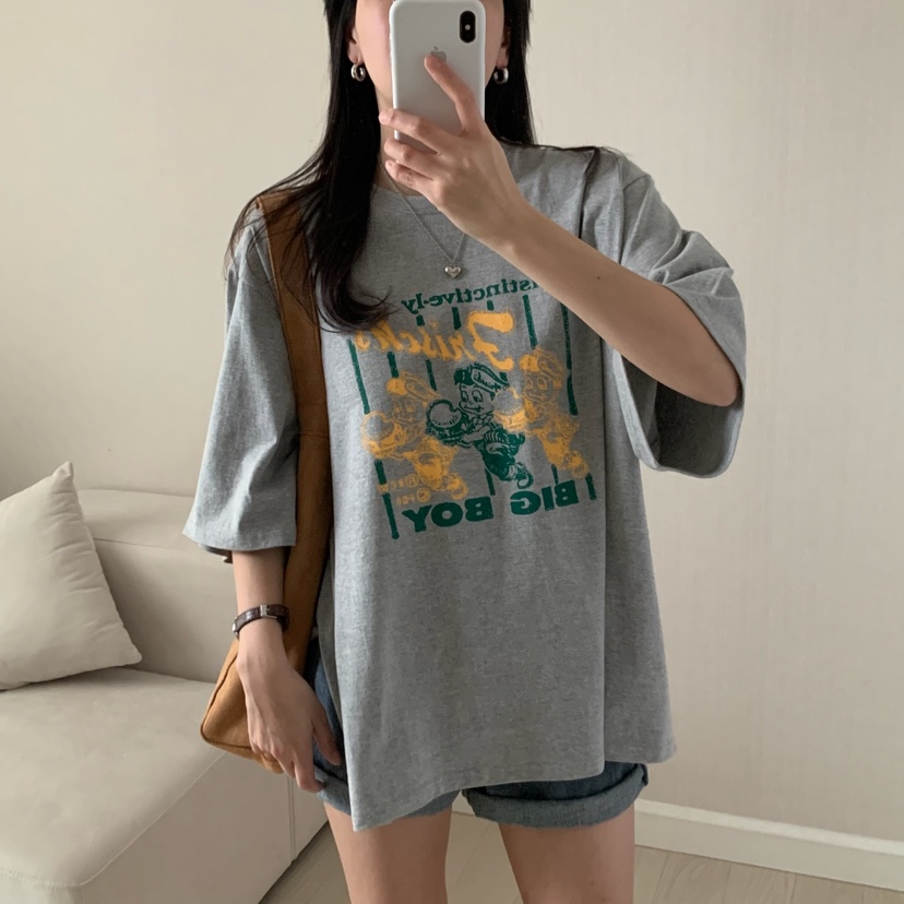 FROMJINI韓國直郵㊣東大門實拍女裝新品人氣休閑職業時尚T恤FROMJINIT恤