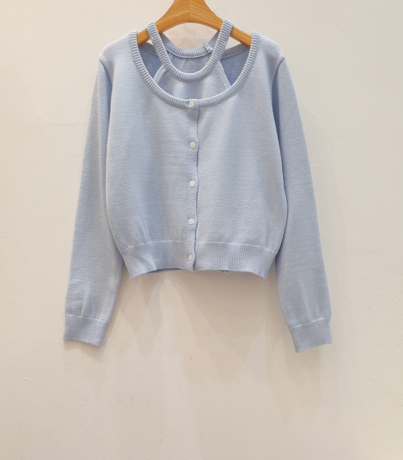 BLACK NOTE韓國㊣直郵東大門代購女裝新款25春夏人氣套裝開衫BLACK NOTE套裝圖色1