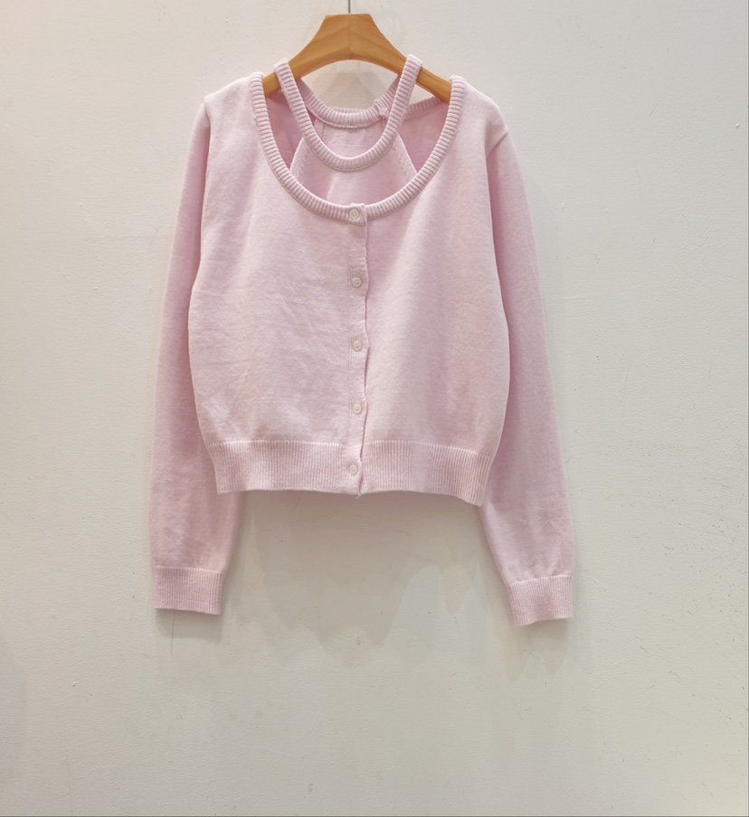 BLACK NOTE韓國㊣直郵東大門代購女裝新款25春夏人氣套裝開衫BLACK NOTE套裝圖色2