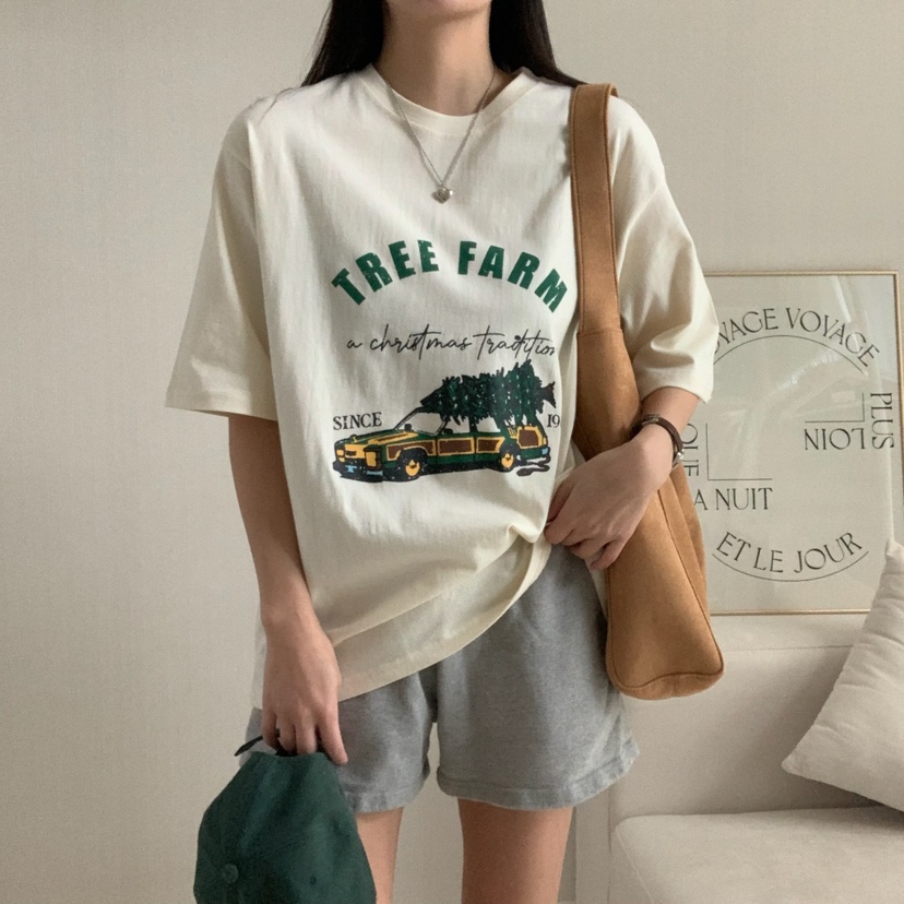 FROMJINI直郵韓國代購㊣女裝新品時尚休閑職業25春夏熱賣T恤FROMJINIT恤