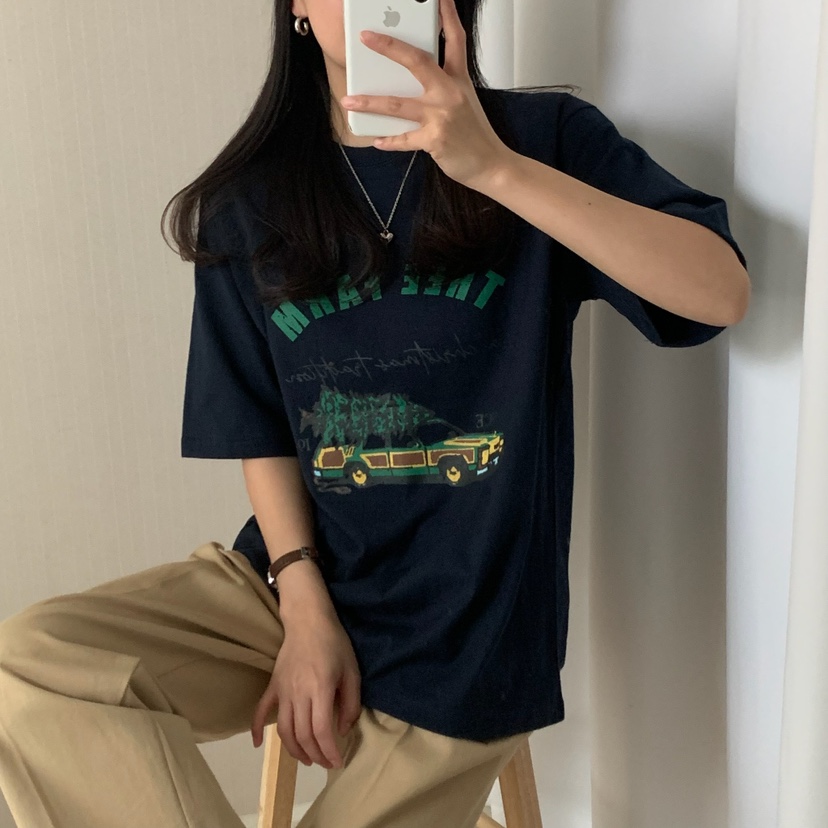 FROMJINI直郵韓國代購㊣女裝新品時尚休閑職業25春夏熱賣T恤FROMJINIT恤